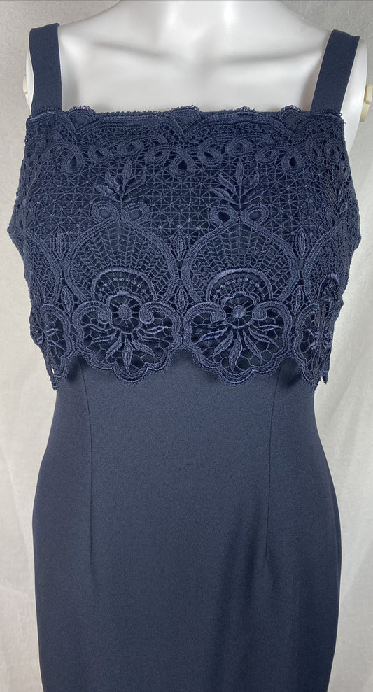 Max Trend Black Formal Dress Size 12 Australian Made In Good Condition F183