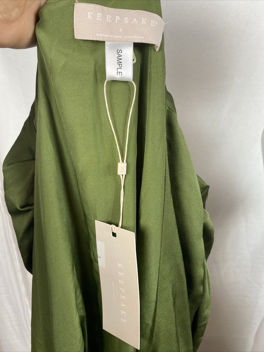 KeepSake Green Cocktail Party Dress Size S Brand New With Tags F283