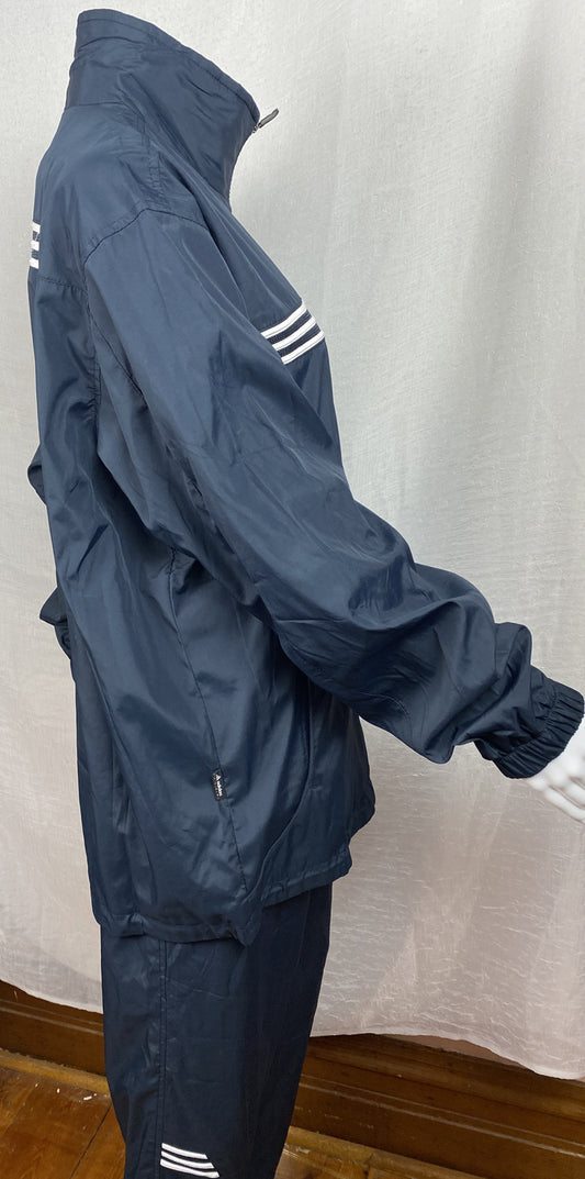 Adidas Kids Blue Two Piece Track Suit -Jacket & Pants Size 12/13 In VGC F397/396