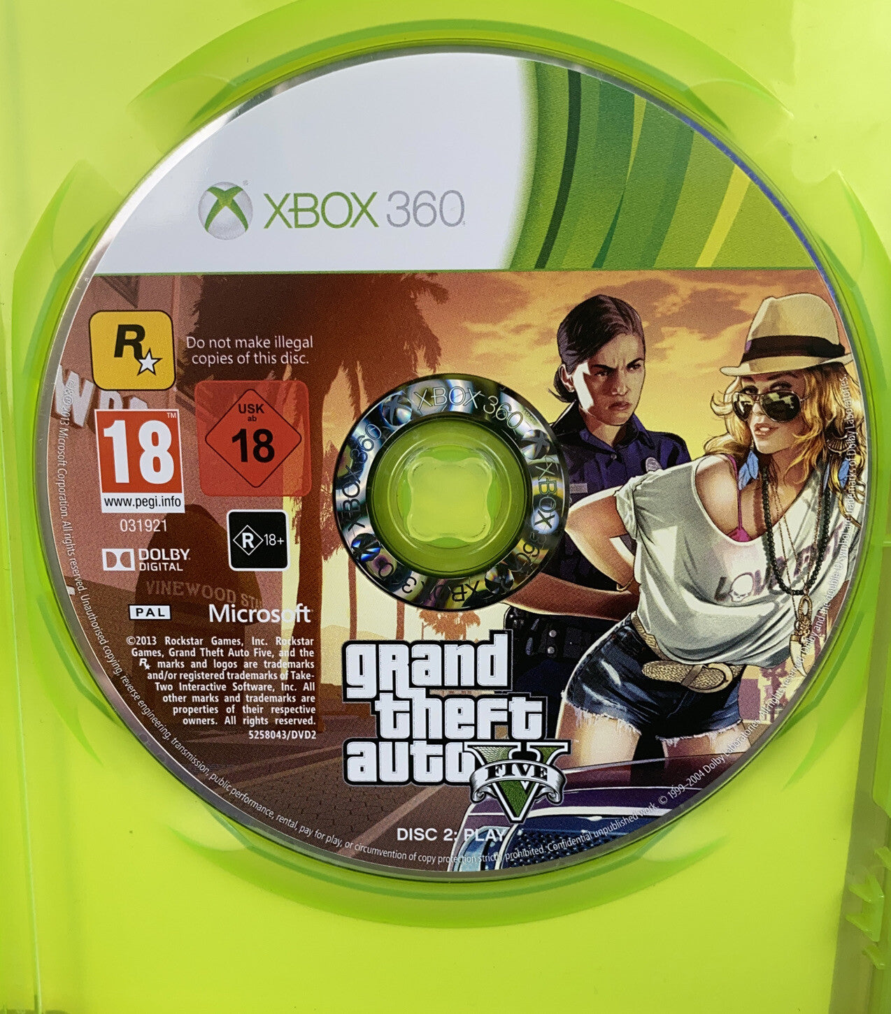 2366 Grand Theft Auto V Five PAL Xbox 360 Complete