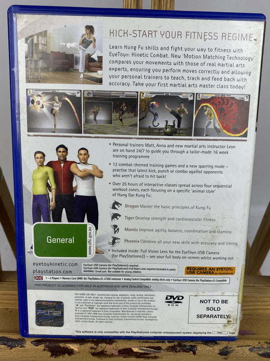 2438 Eye Toy : Kinetic Combat PAL Playstation 2/PS2 InComplete Game