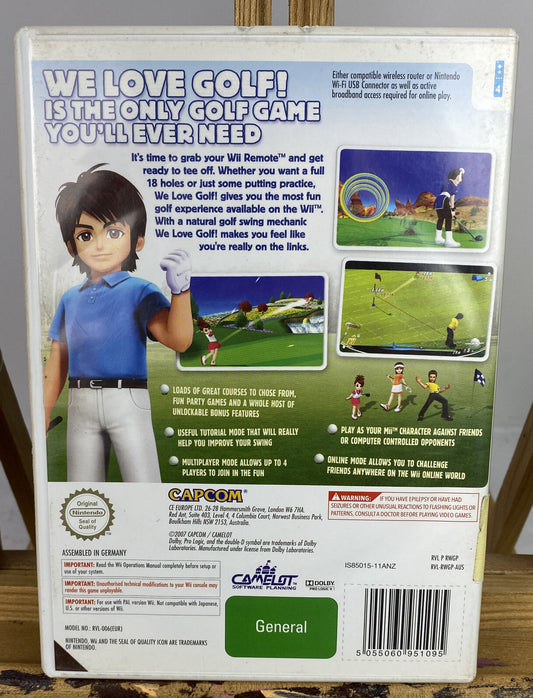 2535 We Love Golf ! PAL Nintendo Wii Complete Game