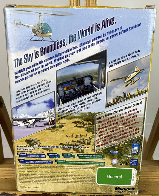 3214 Microsoft Flight Simulator X Deluxe Edition PC Complete Game In VGC