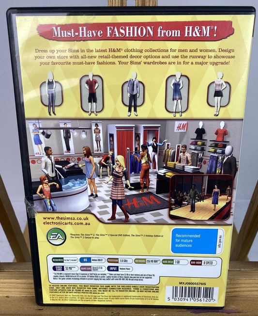 3304 The Sims Fashion Stuff Expansion Pack PC complete Game In Good Condition