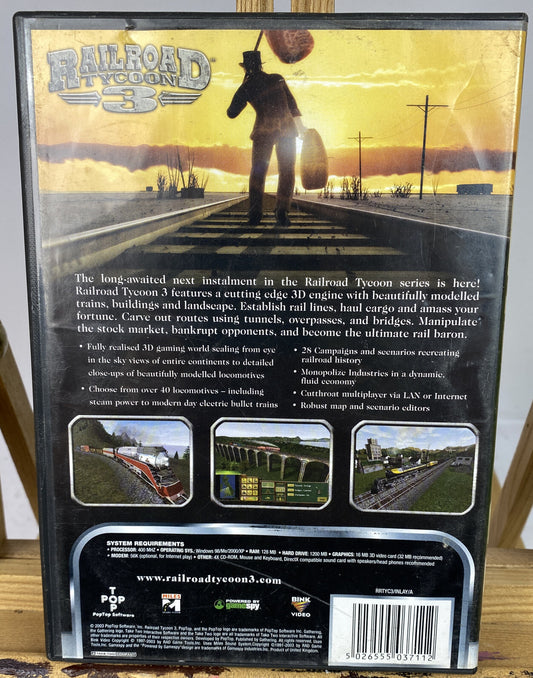 3258 Rail Road Tycoon 3 PC complete Game In Good Condition