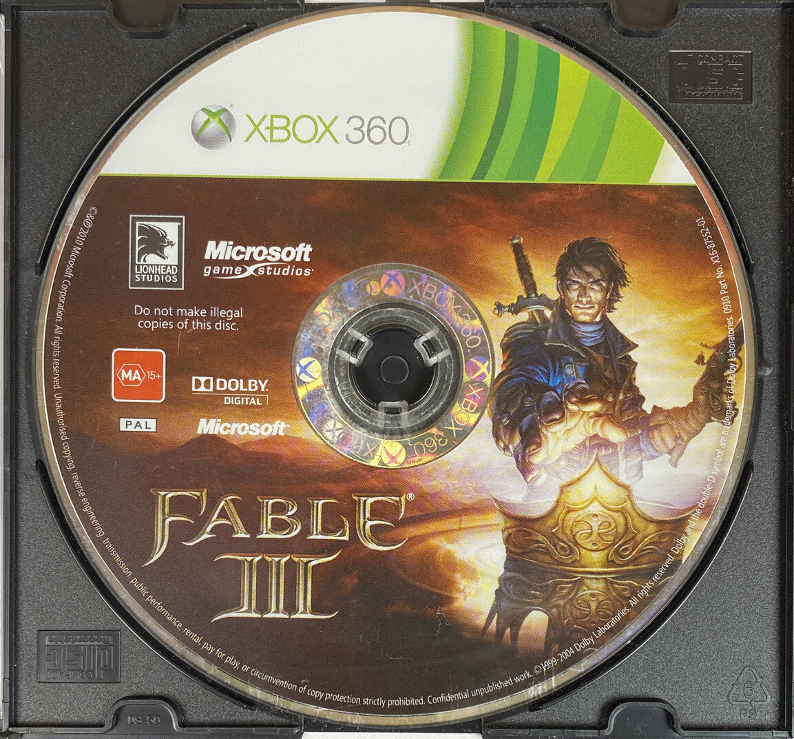 Fable 3 PAL Xbox360 Disc Only Game
