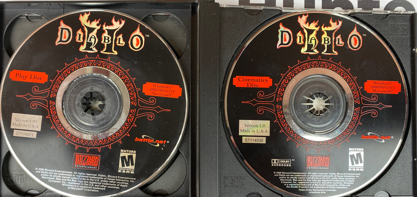 1966 Diablo 2 For PC Incomplete Game In Good Condition