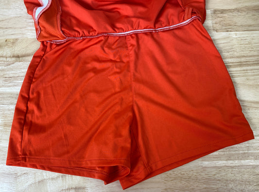 Nike Laddies Sports Orange Shorts Size M In Good Condition F116