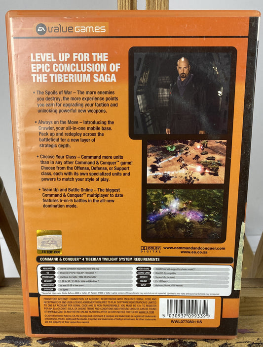 3327 Command & Conquer 4 Tiberian Twilight PC Incomplete Game In Good Condition