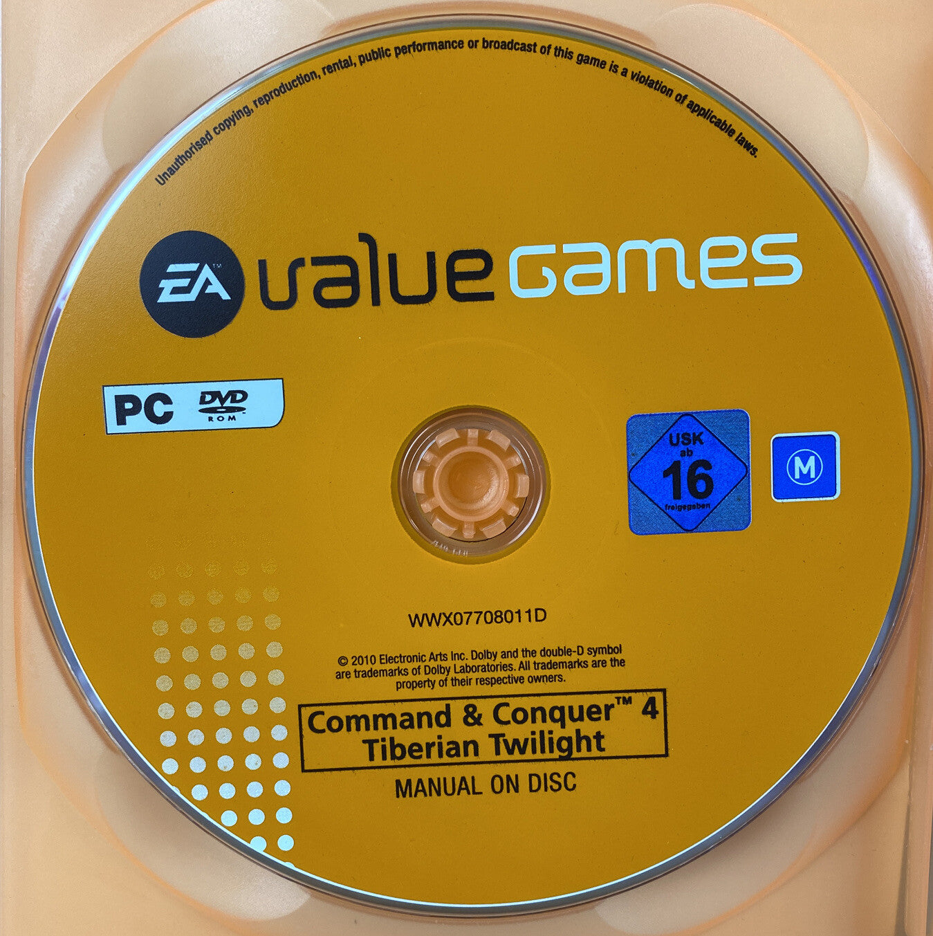 3327 Command & Conquer 4 Tiberian Twilight PC Incomplete Game In Good Condition