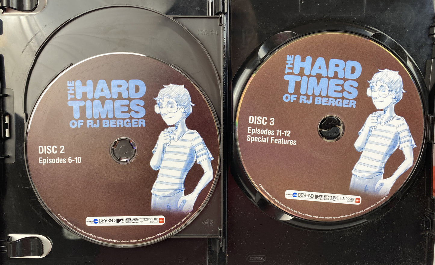 C579 The Hard Times Of RJ Berger Season One 3 Disc DVD Set In Good Condition
