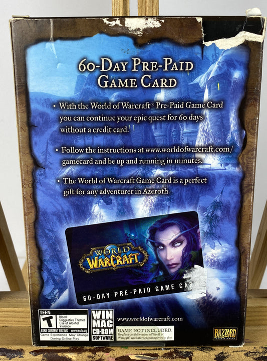 3103 World Of Warcraft PC Incomplete Game In Good Condition