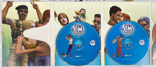 The Sims Full House ! Disc Wallet Two PC Expansions Unleashed & Superstar