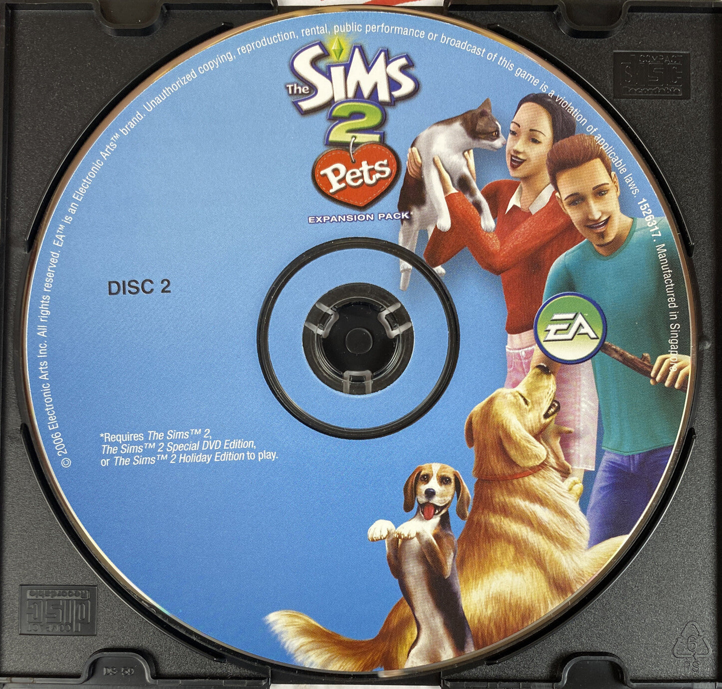 The Sims 2 Pets Disc 2 Only Game No Install Key Included