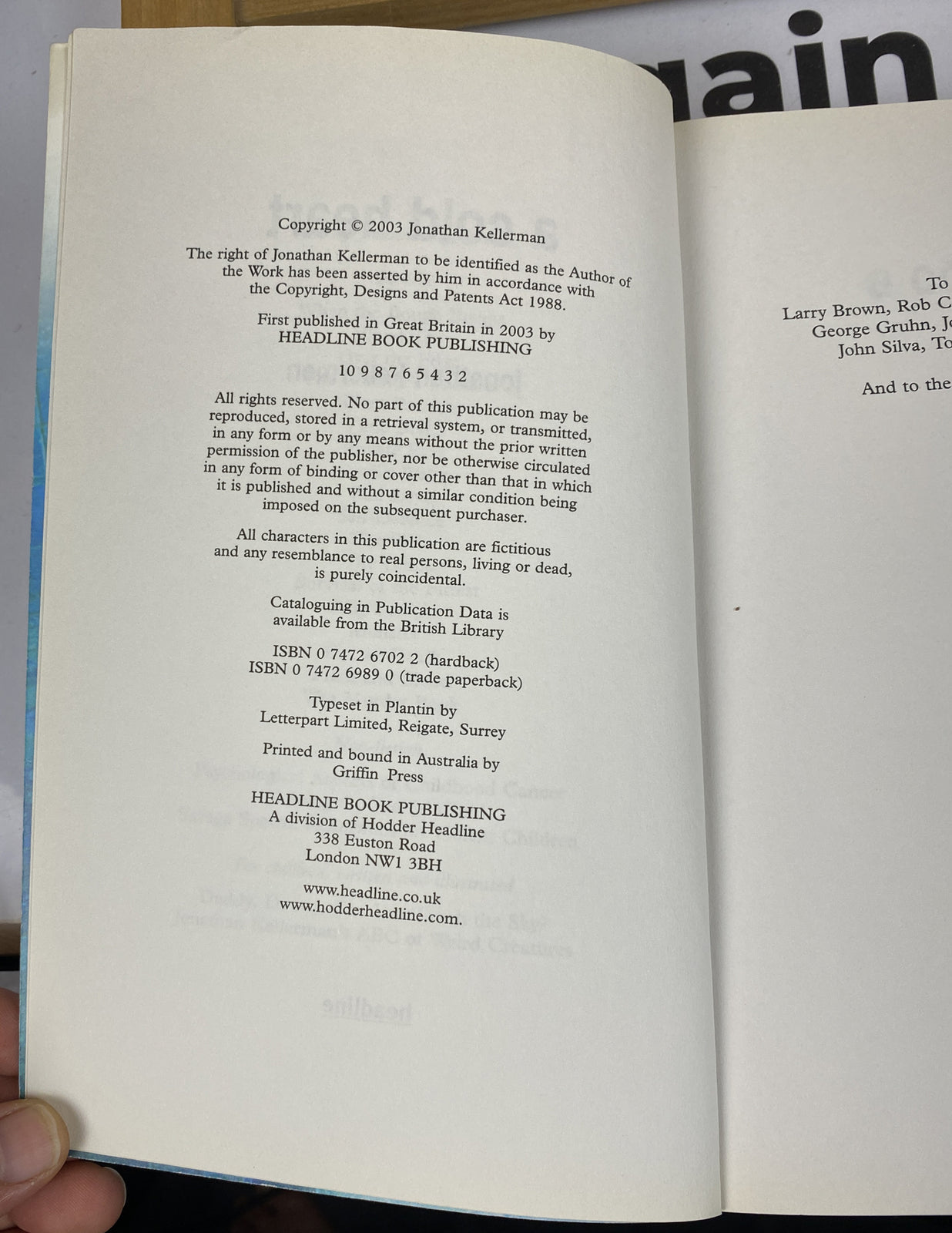 A Cold Heart Jonathan Kellerman Novel In OK Condition