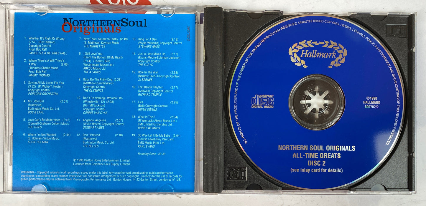 C658 Northern Soul Originals All - Time Greats Music CD In Good Condition