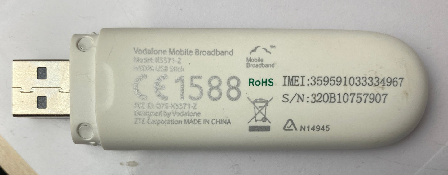 M1010 Vodafone Locked PRE-PAID 4G USB Stick NO SIM Card Included