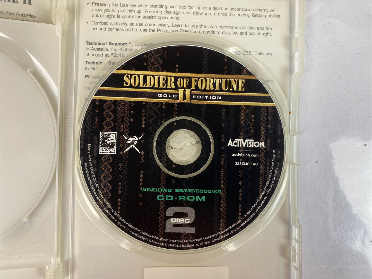 3405 Soldier Of Fortune 2 Gold Edition PC Game In Good Condition