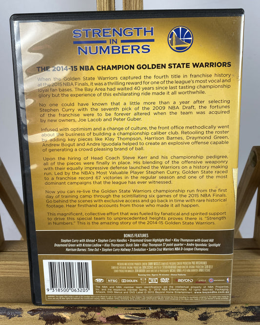 C712 2014-2015 NBA Champions Golden State Warriors DVD In Good Condition