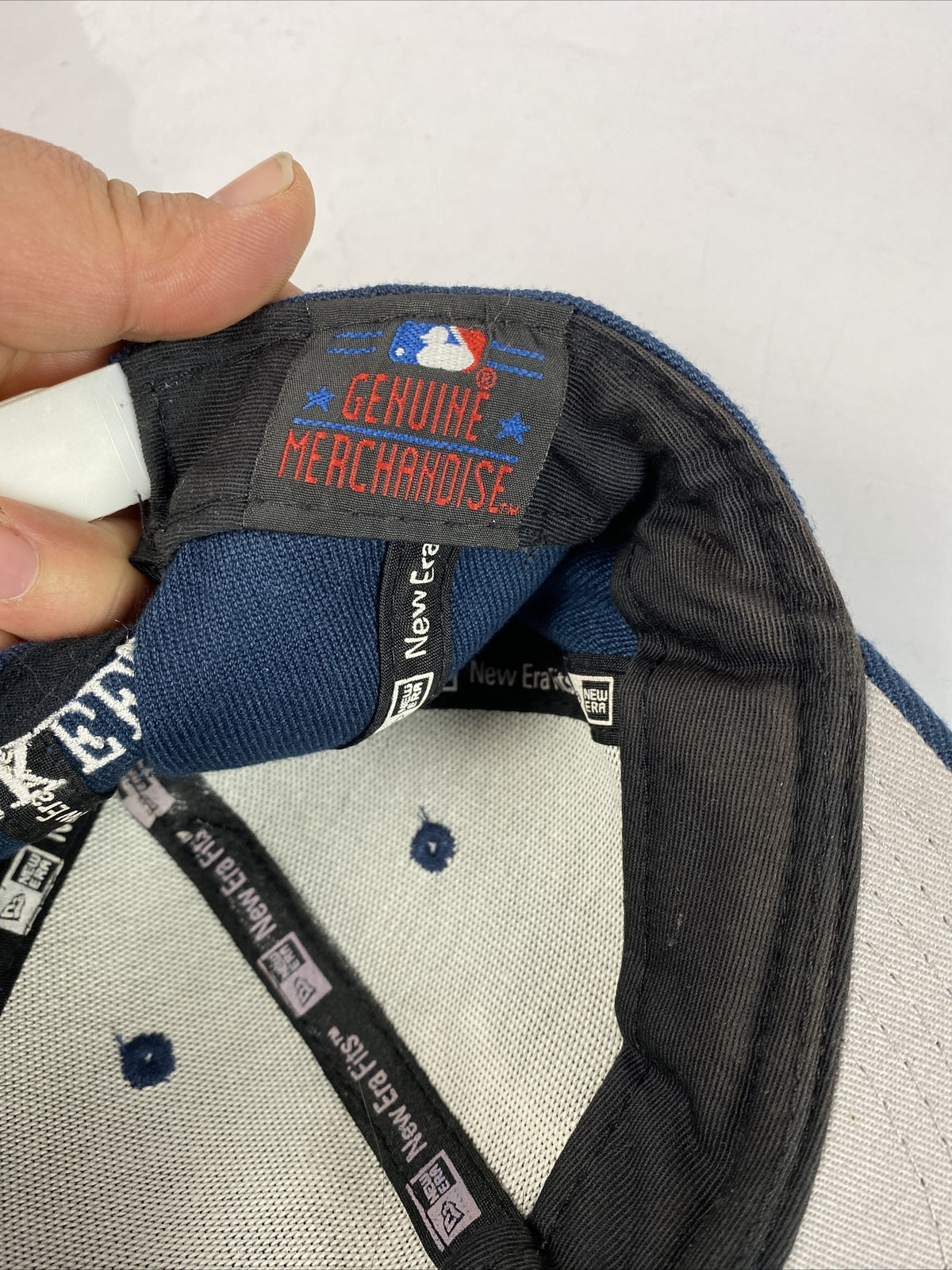 F477 New Yorks Yankees Black Baseball Cap In Good Condition Adjustable Sizing