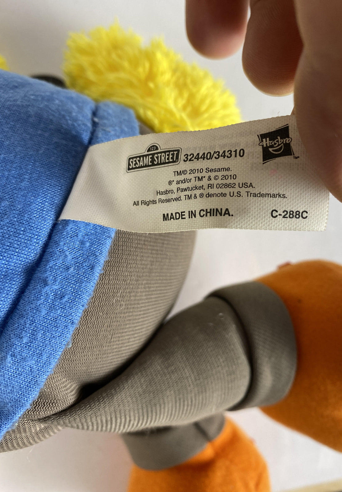 BIG BIRD Sesame Street Talking Plush Soft Toy Doll Hasbro ABC Cartoon 40cm 2010