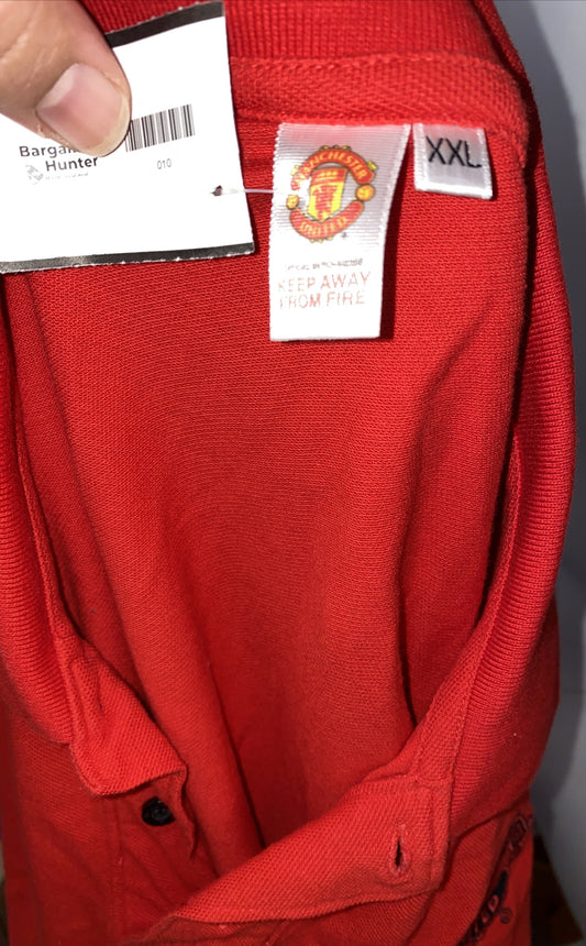 #10 Manchester United Football Club Polo Shirt Size XXL In Good Condition