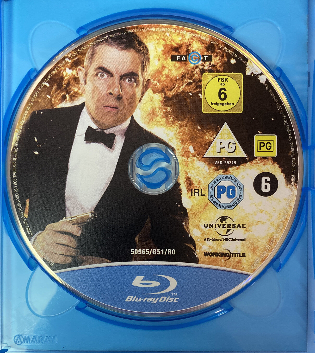 2692 Johnny English Reborn Not Factory Sealed Blu-Ray In VGC
