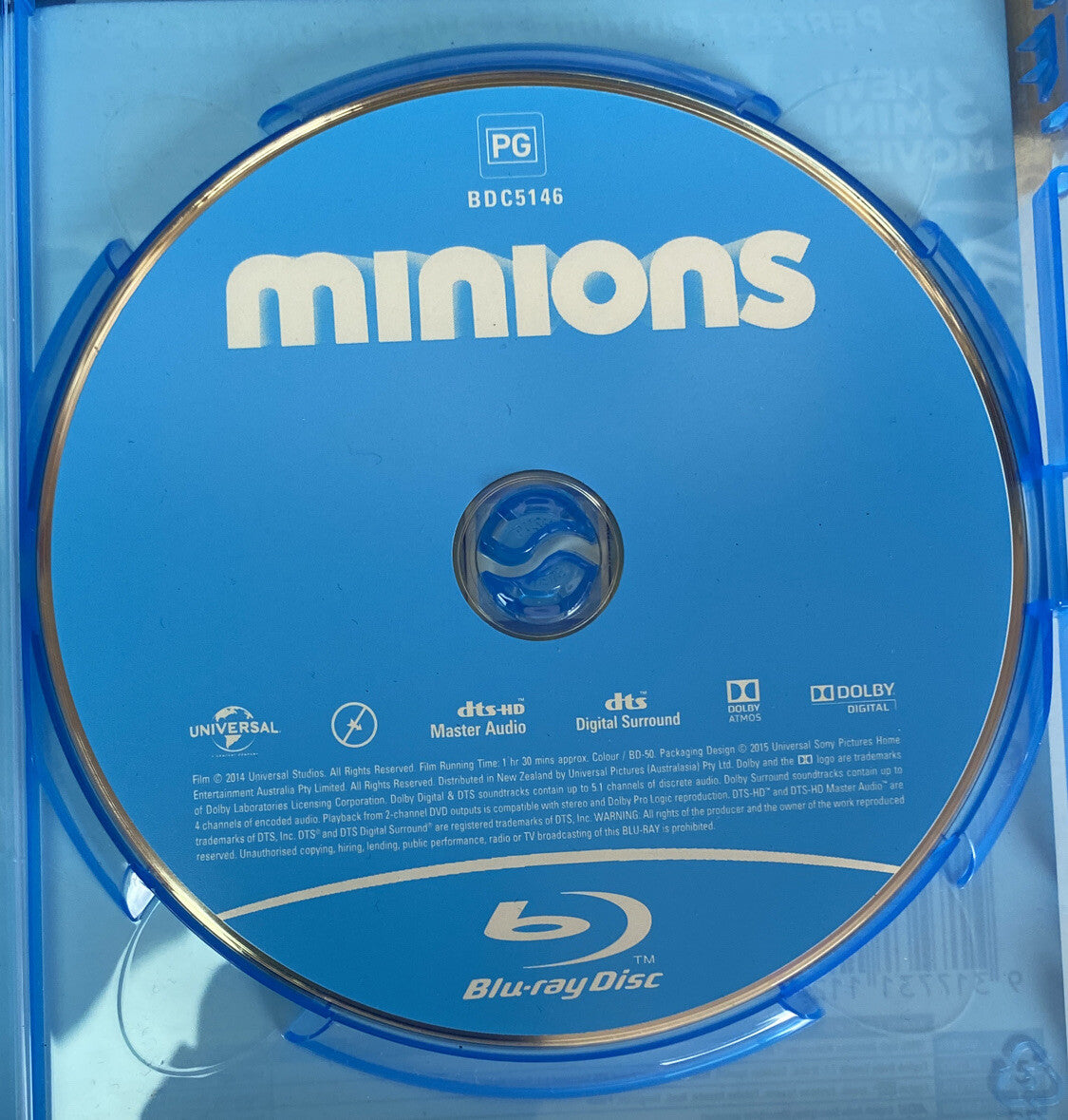 2653 Minions Not Factory Sealed Blu-Ray In VGC
