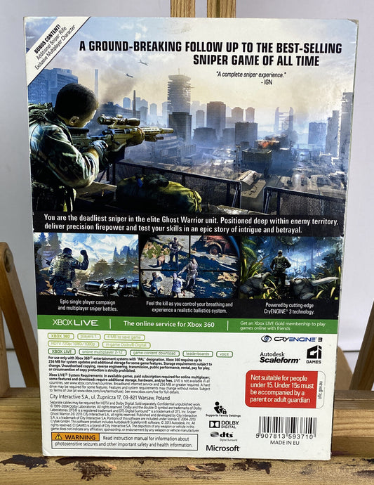 2635 Ghost Warrior Sniper 2 Steel Case Limited Edition PAL Xbox 360 Complete