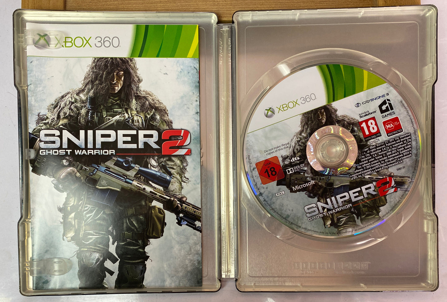 2635 Ghost Warrior Sniper 2 Steel Case Limited Edition PAL Xbox 360 Complete