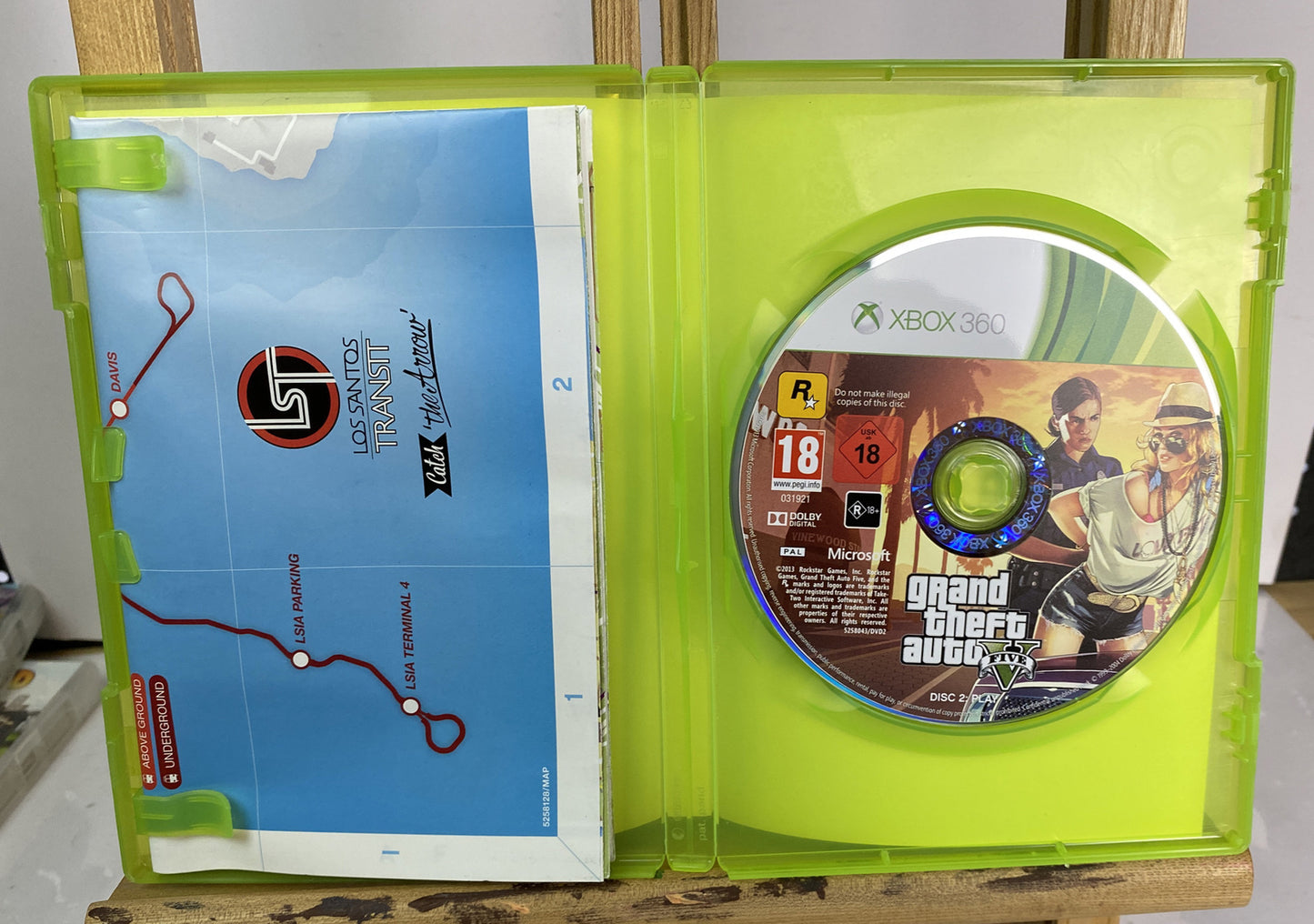 2634 Grand Theft Auto V Five PAL Xbox 360 Complete