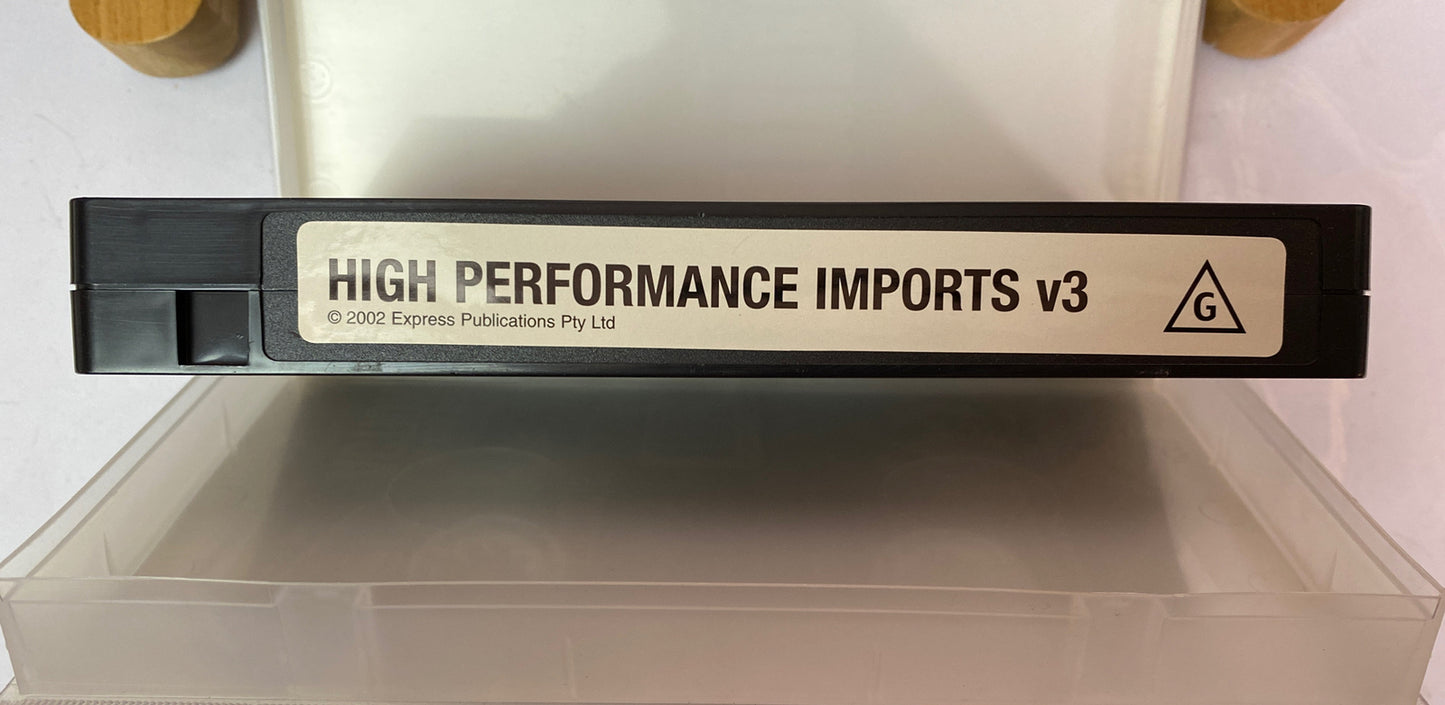 2892 High Performance Imports V3 VHS Tape In VGC