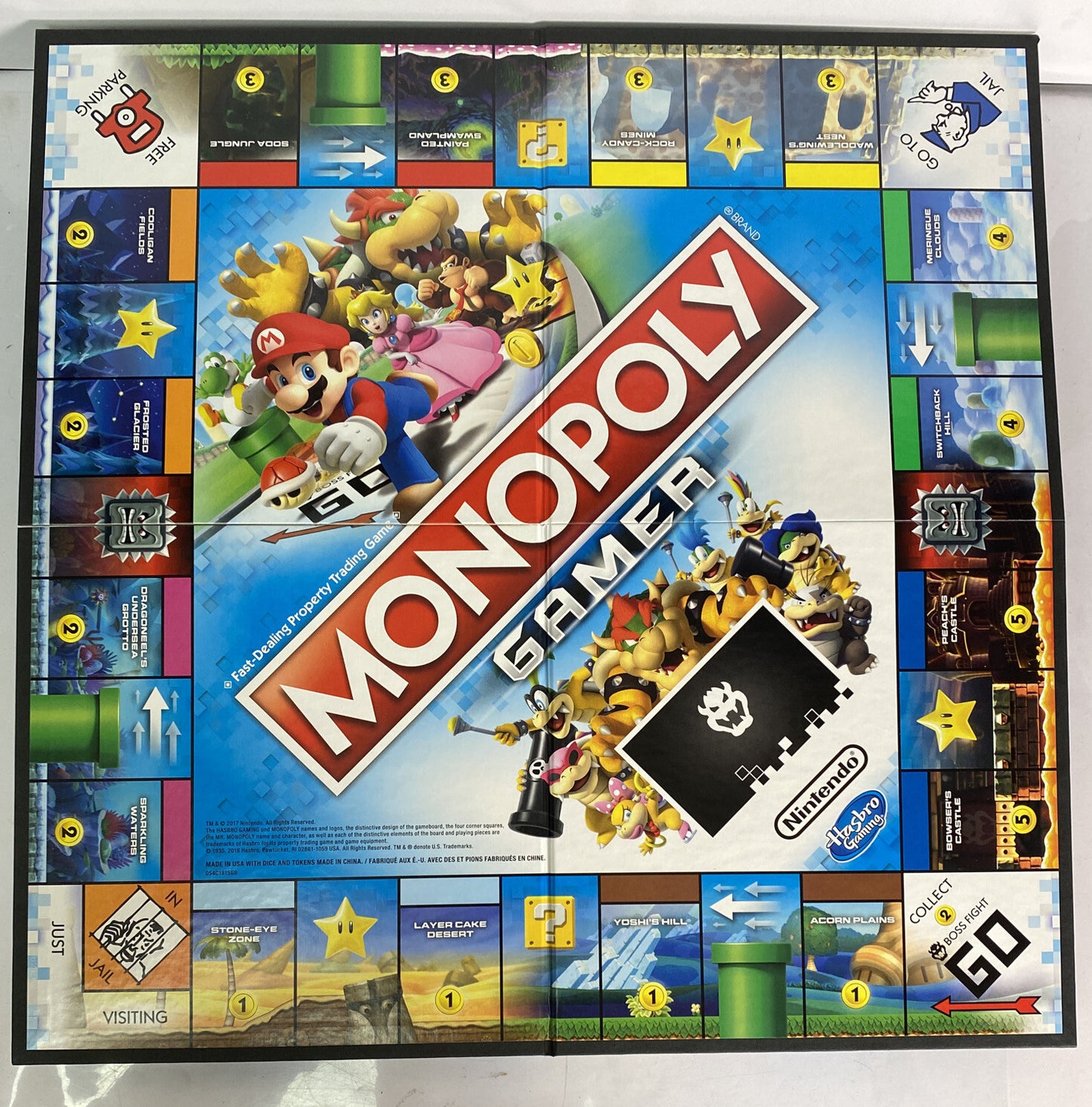 2834 Monopoly Gamer Edition Board Game Super Mario Nintendo COMPLETE