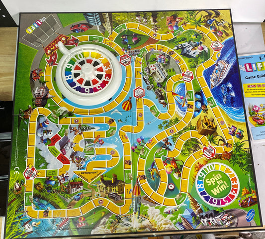2833 Hasbro The Game Of Life Board Game Complete In Good Condition