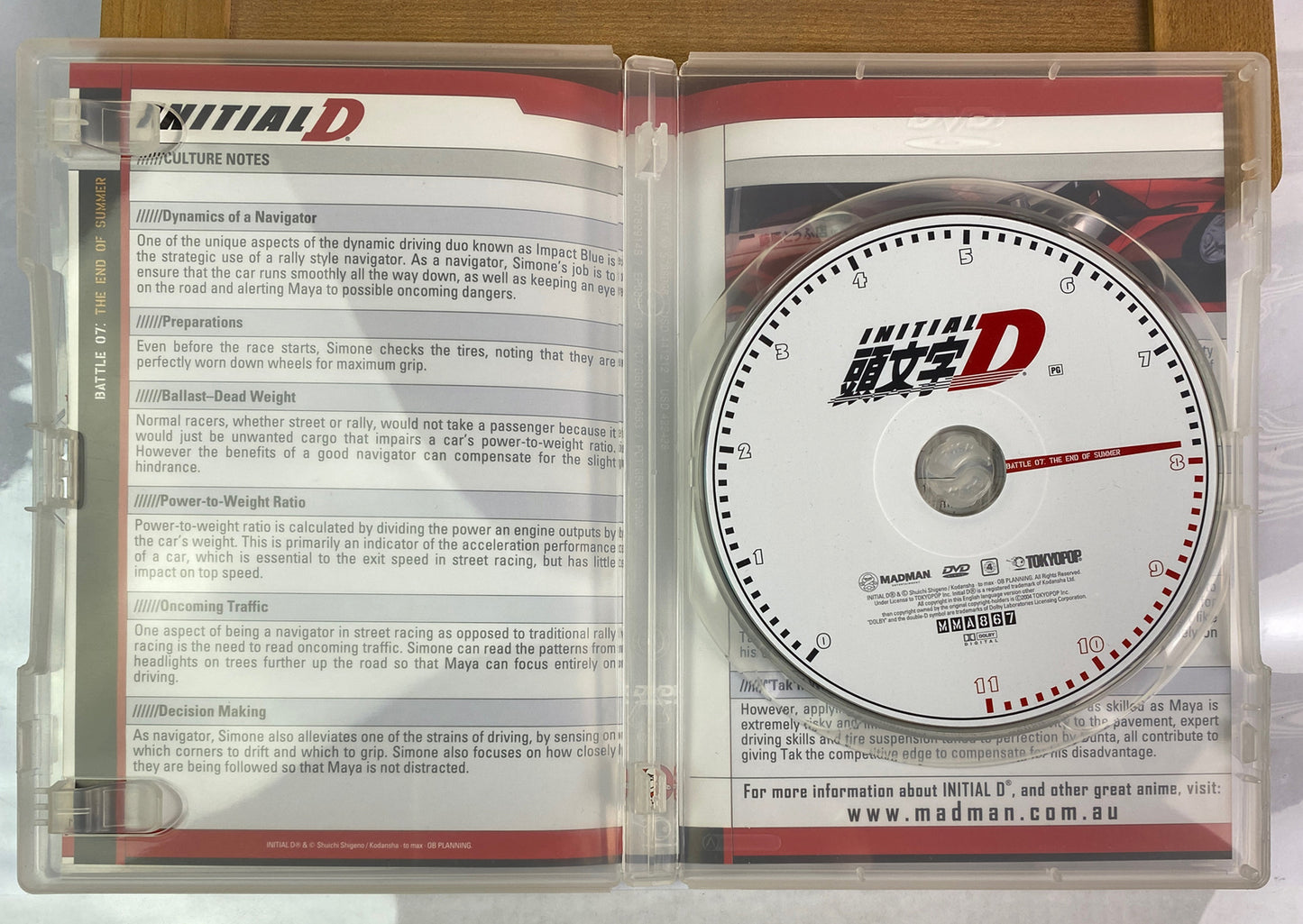 Initial D Battle :07 DVD In Good Condition 2843