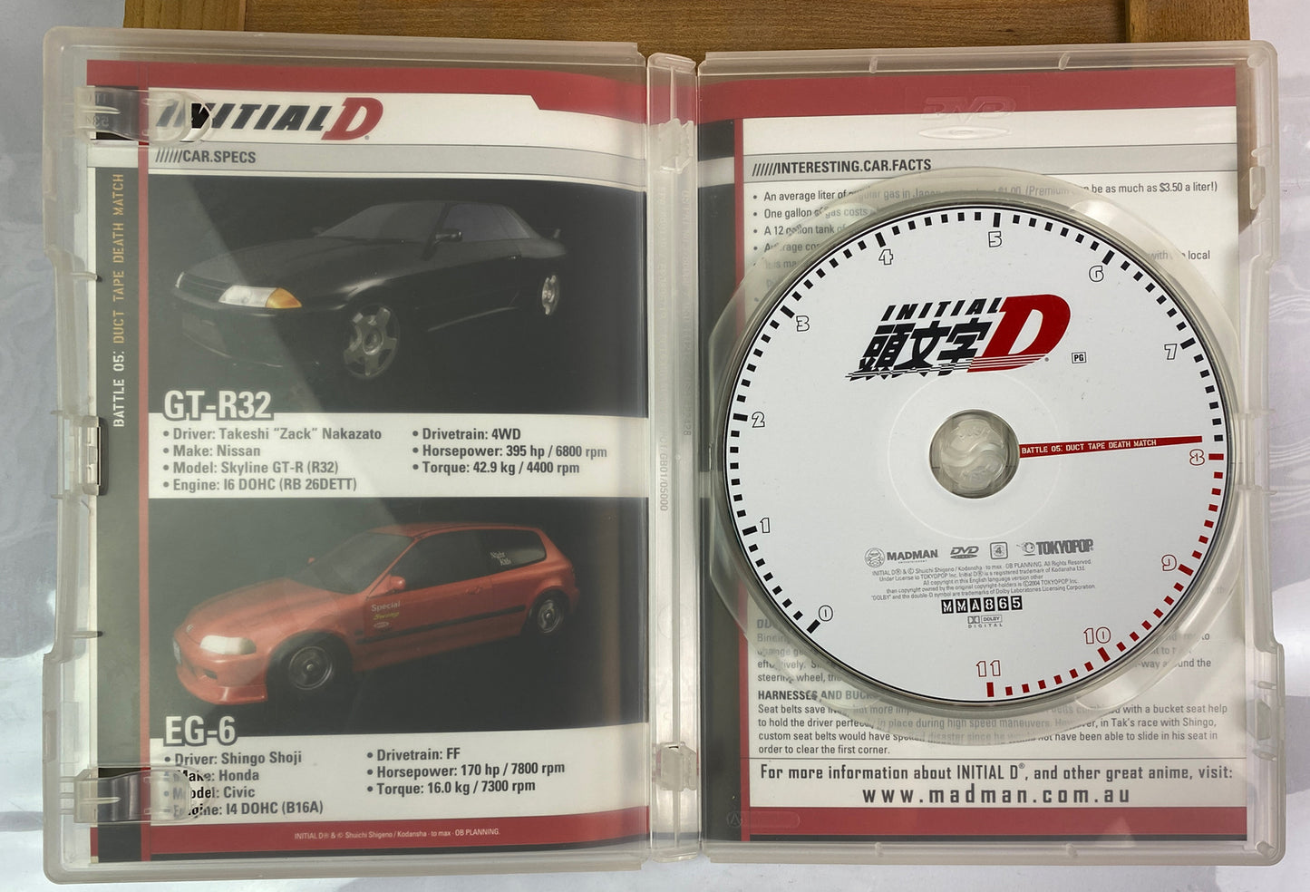 Initial D Battle :05 DVD In Good Condition 2890