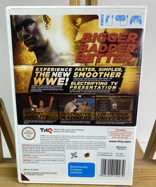 WWE 12 PAL Nintendo Wii Complete Game 973