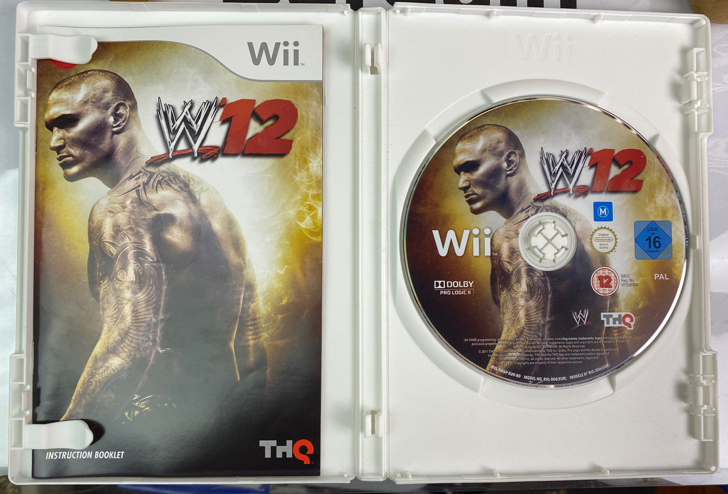 WWE 12 PAL Nintendo Wii Complete Game 973