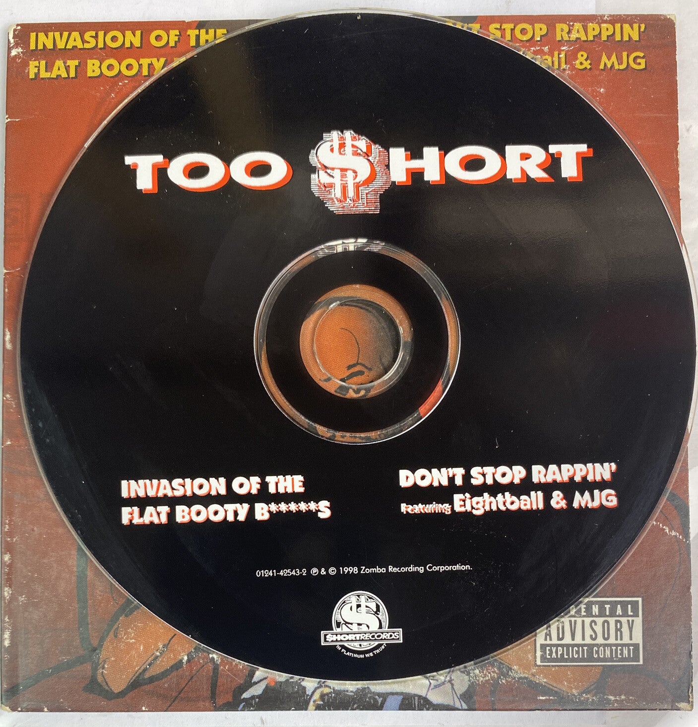 TOO SHORT INVASION OF THE FLAT BOOTY B*****S/DON'T STOP RAPPIN' U.S. CD-SGL 1998