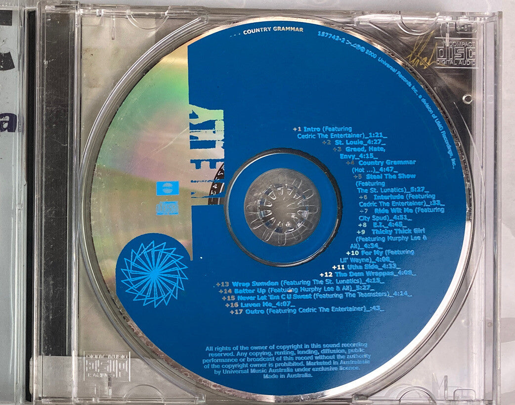 Nelly Country Grammar Music CD ONLY In OK Condition 3090