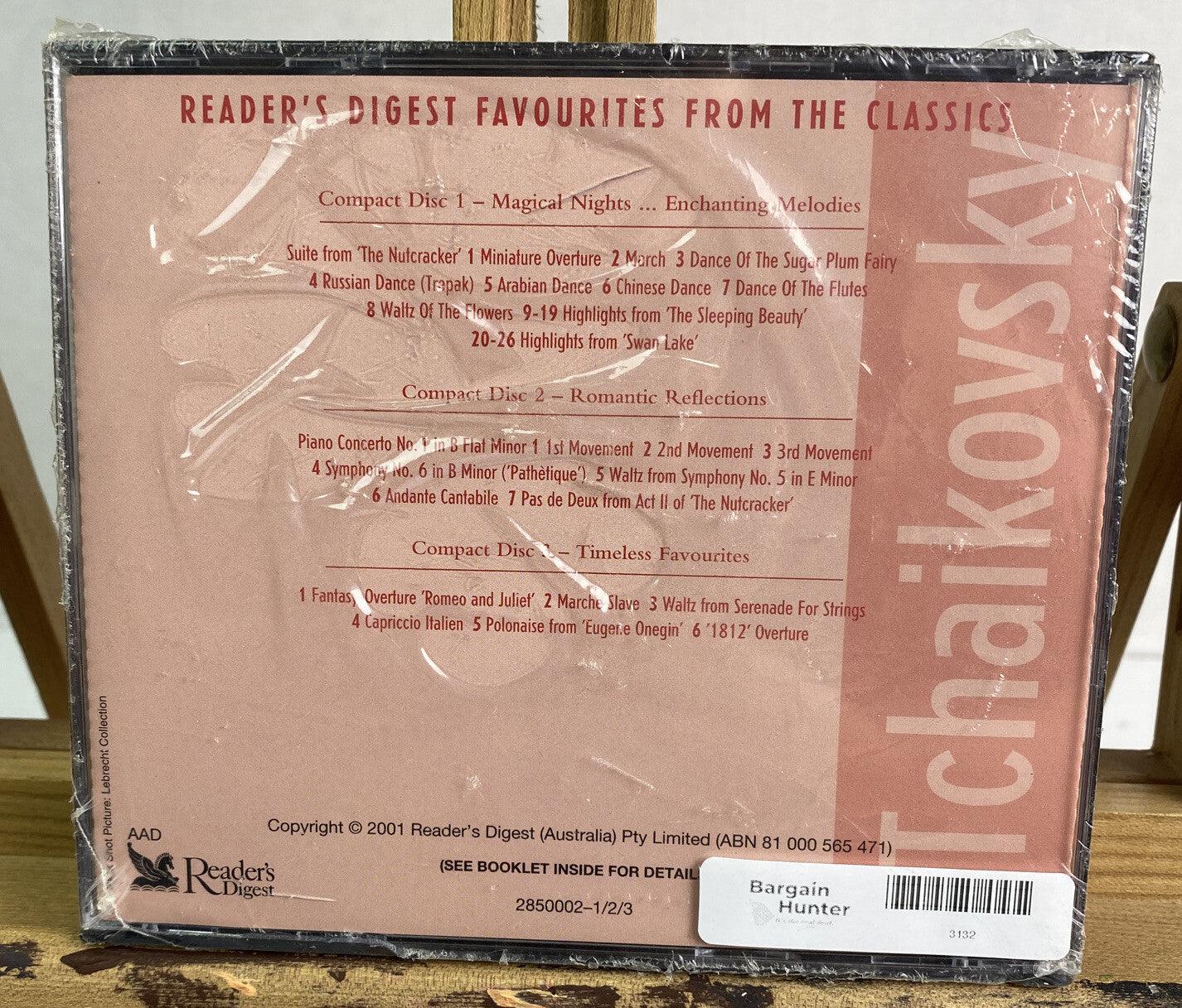 Tchaikovsky 3 disc CD set, Reader's Digest 2001 Brand New Sealed 3132
