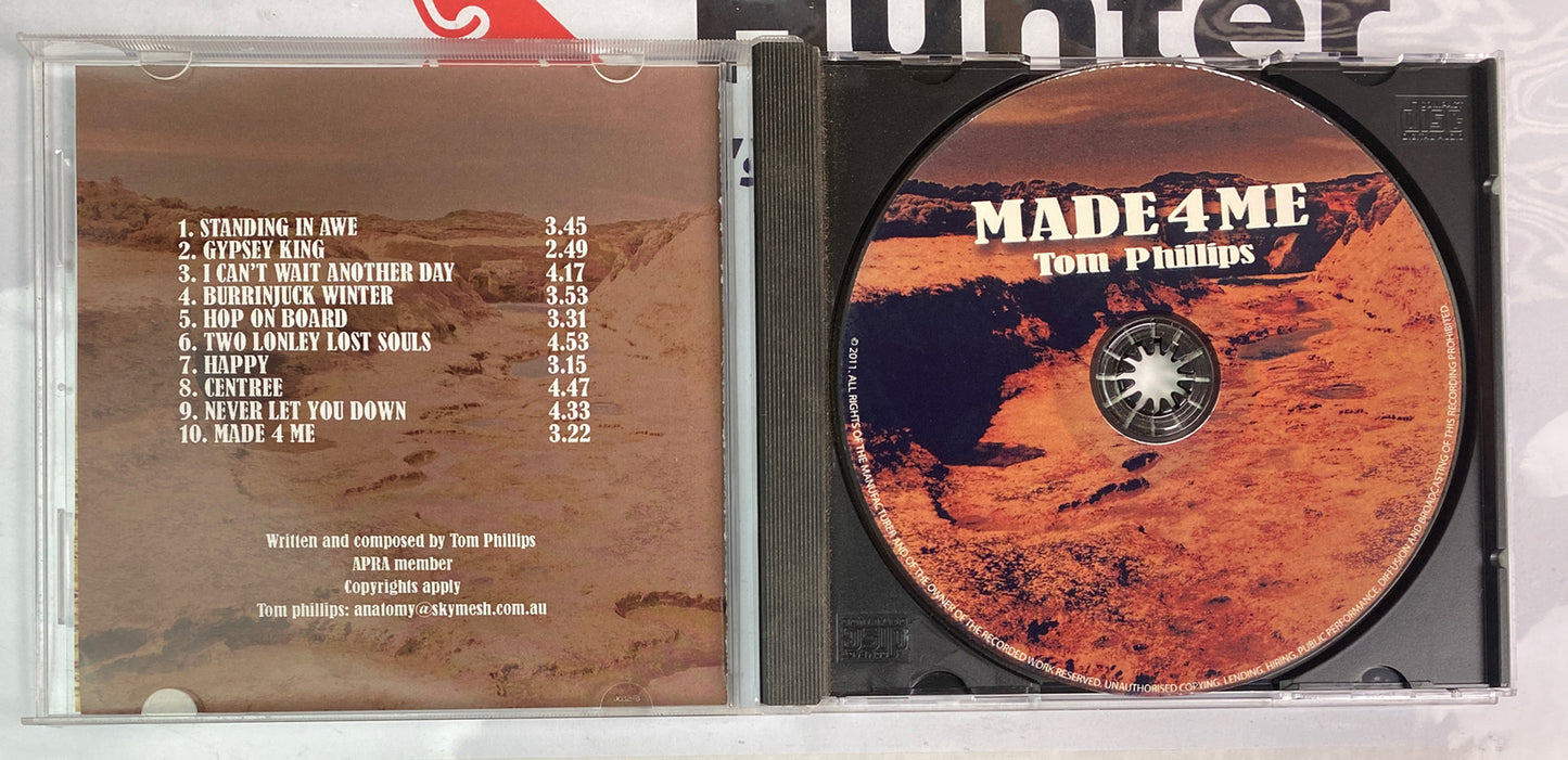 Made 4 Me Tom Phillips Music CD In Good Condition 2940