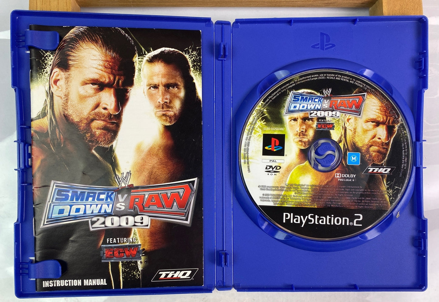 WWE SmackDown Vs Raw 2009 Featuring ECW PAL Playstation 2/PS2 Complete Game 2610