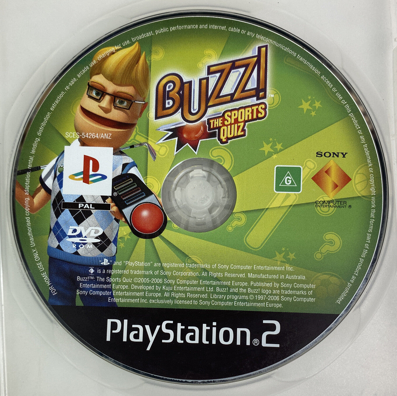 Buzz The Sports Quiz PAL Playstation 2/PS2 Disc Only Game 1051