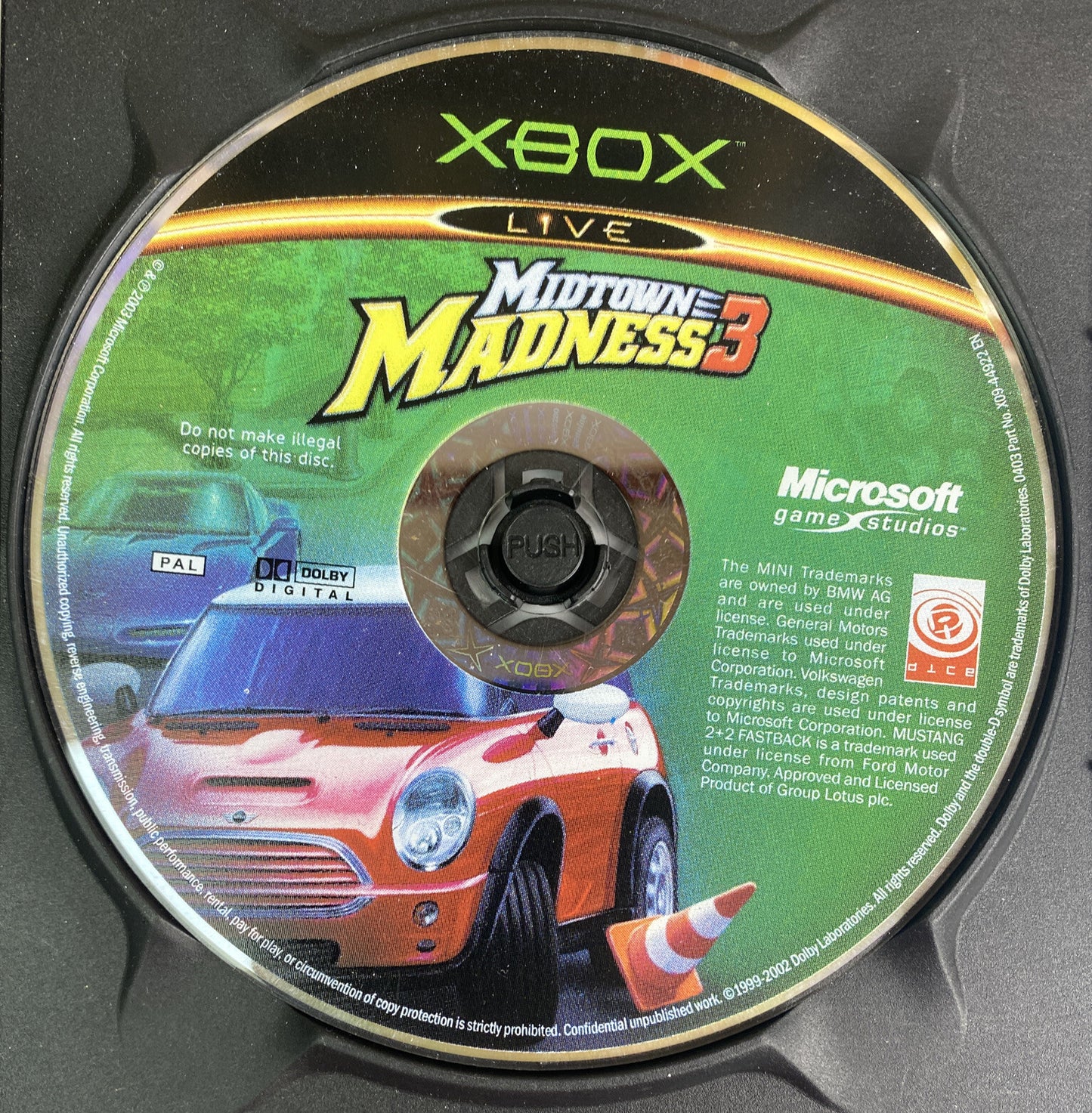 Midtown Madness 3 PAL Microsoft xbox Disc Only Game 1023