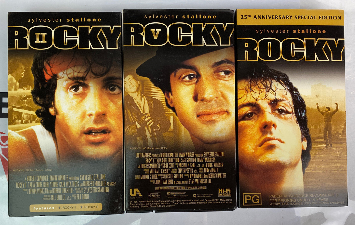 Sylvester Stallone Rocky Collection In OK Condition Film VHS Tape 1016
