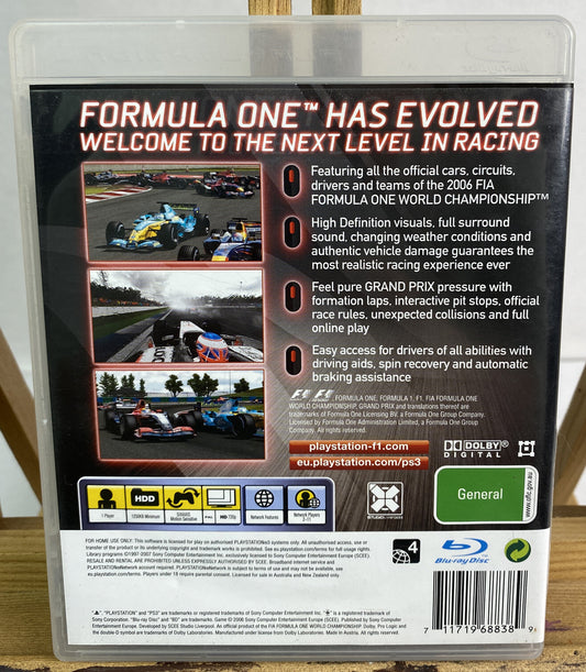 Formula One Championship Edition PAL Playstation 3/PS3 Complete 3222