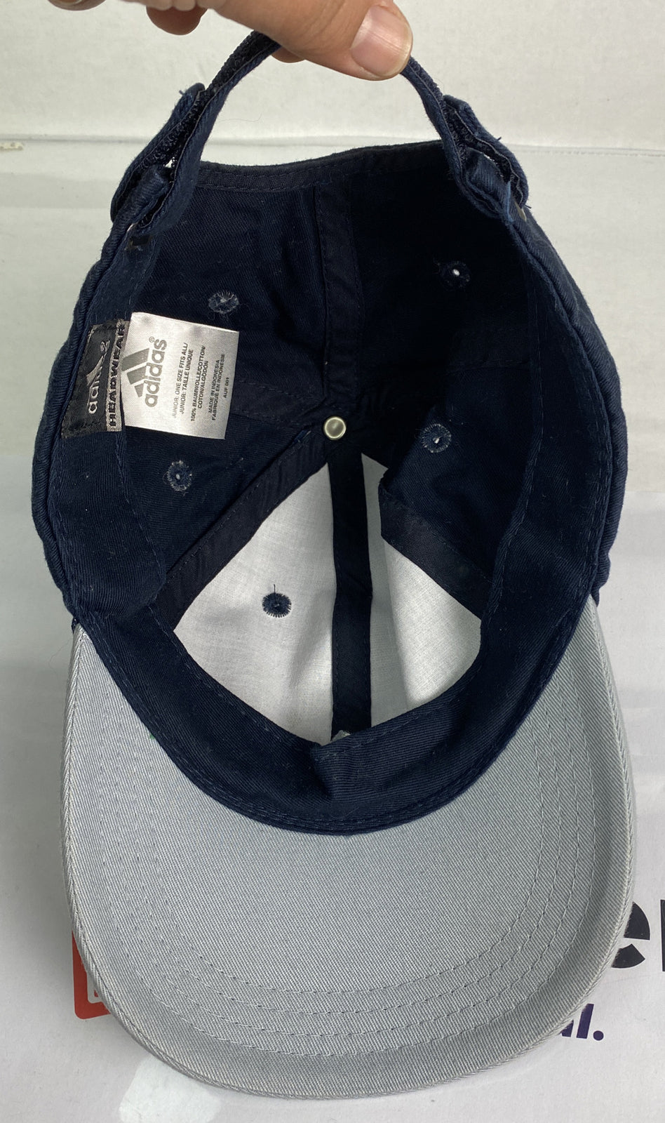 Adidas Blue Baseball Cap / Hat In Good Condition Adjustable Sizing 2955