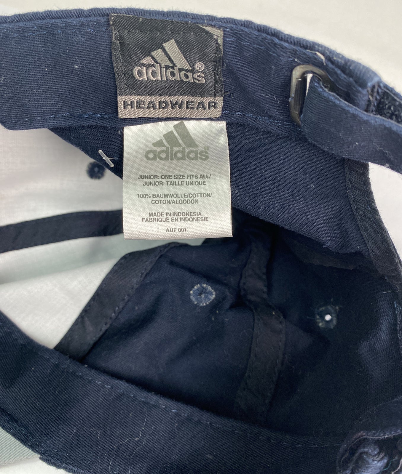 Adidas Blue Baseball Cap / Hat In Good Condition Adjustable Sizing 2955