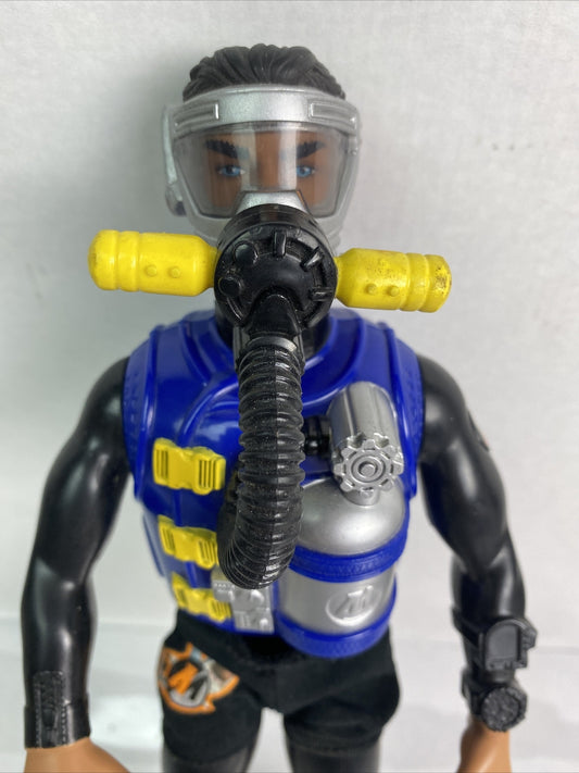Vintage Action Man Scuba Diver 1998 Moveable 29cm Figure In VGC 3269